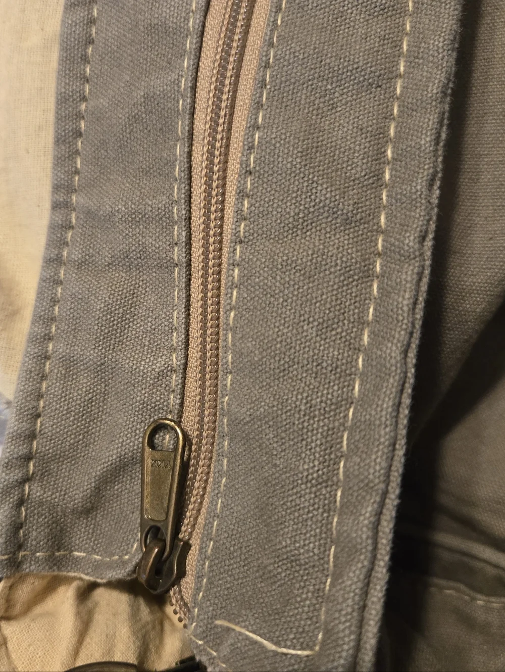 Vintage Addiction Recycled Canvas Leather Crossbody Messenger Bag Unisex
